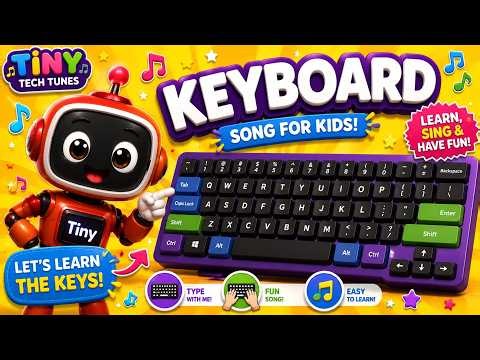 Keyboard Song for Kids ⌨️🎵 Learn with Tiny!