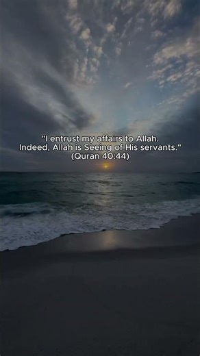 Leave it all to Him... 🌙 #shorts #tawakkul #quran #islamicreminder