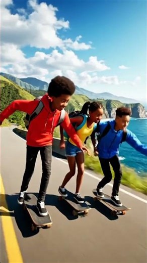 Epic Surfing Girls 4K 🌊 | Cinematic Ocean Waves – No Music, Only Sea Sounds | AI Animation