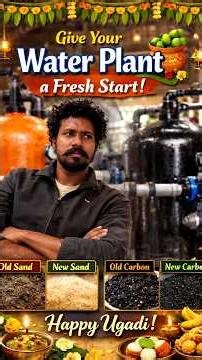 Ugadi Special | Water Plant Service & Filter Replacement Guide 💧”