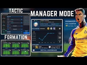 BEST FORMATION AND TACTIC?! | REACH FIFA CHAMPIONS IN MANAGER MODE | TIPS AND TRICKS | FIFA MOBILE