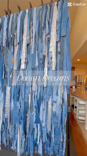 Oh My Darling Party Co - Fringe Backdrop Party Shop | Denim never looked so dreamy 💙✨ Finishing touches on our one-of-a-kind Denim & Bling backdrop! #BackdropGoals #FringeLove... | Instagram