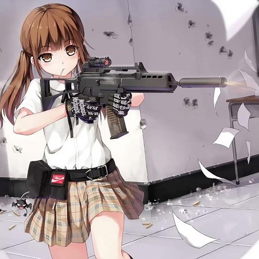 Modern anime machine gun sound effect ￼