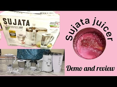 Sujata juicer and mixer grinder review and demo || best juicer and mixer