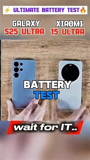 🔥 Samsung Galaxy S25 Ultra vs Xiaomi 15 Ultra – REAL BATTERY TEST! 🔋⚡