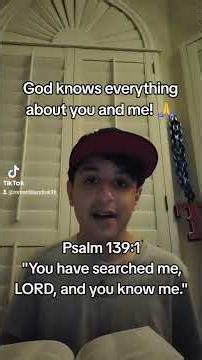 God knows everything about you and me! 😇🙏 (Psalm 139:1) #jesuslovesyou