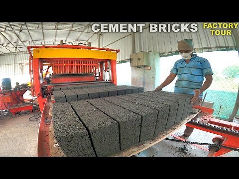 Fully Automatic Cement Bricks Factory Tour | Factory Explorer