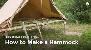 How to Make a Hammock - Bushcraft Building in the Forest | Sikana
