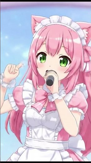 Cute Anime Cat Girl Sings a Song! 🎶