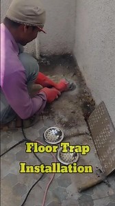 How to install Floor Drain | Floor Trap Perfect installation 😱💁#shorts #trending #viral #trap #drain
