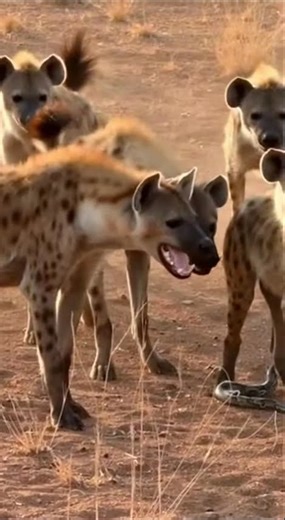 Hyenas Rush In to Save One Trapped by a Giant Python! 🐺🐍💨