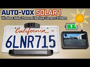 Auto Vox Solar-Powered Wireless Backup Camera System