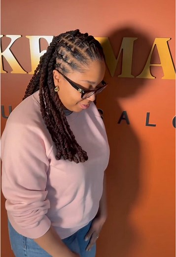 Elegant Loc Style: Modern French Twist for Any Occasion