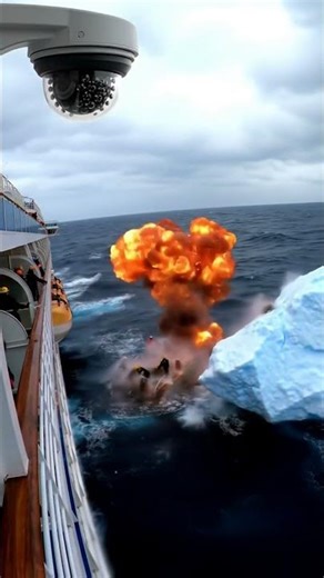 What Caused This Boat to EXPLODE Next to an Iceberg?! #Mystery