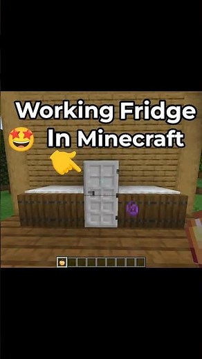 I Built a Working Fridge in Minecraft ❄️ #minecraft