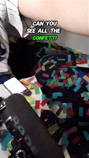 Preston Evernham’s streaming setup after the 10,000 subscribers confetti 😂 #shorts