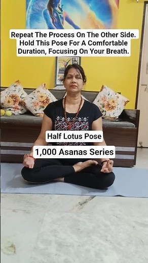 How To Do Half Lotus Pose Correctly | For Beginners | Ardha Padmasana | Sitting Yoga Asana |
