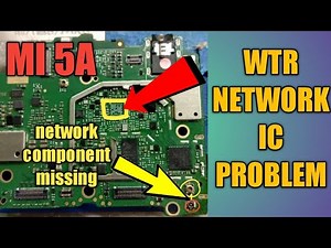 MI REDMI 5A WTR NETWORK IC PROBLEM & NETWORK MISSING COMPONENTS 100% SOLUTION #mobilerepairing