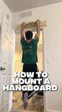 How to mount a hangboard above a doorframe. #climbing #bouldering