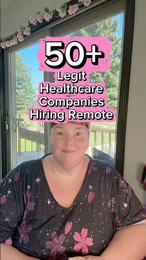 50 Legit Healthcare Companies that are Hiring Remote Right Now #remotejobs #healthcare #moneytips