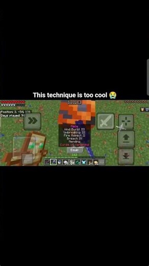 this technique is too cool 😭 (Minecraft Mace practice) *2 fingers* #minecraft