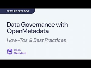 Scalable Data Governance with Automation and AI with OpenMetadata