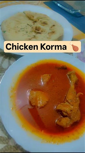 Rich, creamy & full of flavours 🤍Homemade Chicken Korma, made my way 🍗✨#shorts #cooking #food