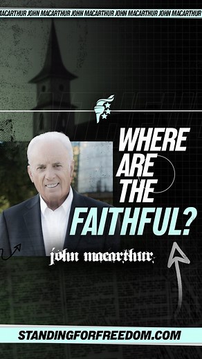 21K views · 1K reactions | Faithfulness is revealed in times of testing. . . . Watch the full Give Me Liberty podcast interview with John MacArthur here: https://www.youtube.com/channel/UCbCdLS2apISO5ypvn00UgUA | Standing For Freedom Center | Facebook