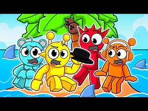 STRANDED 7 DAYS On SPRUNKI Island!