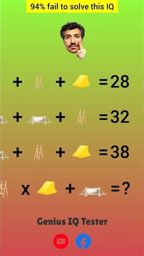 Ladder, Ramp, Bridge IQ Math Puzzle | Can You Solve This Tricky Equation?