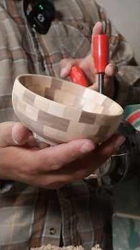 How to turn a segmented bowl with a round bottom.