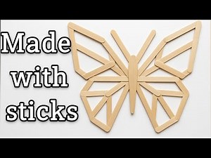 DIY Popsicle Stick Wall Art | Creative Craft Ideas with Popsicle Sticks