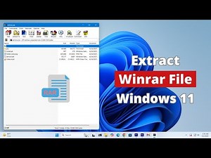How to Extract Winrar Files on Windows 11