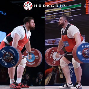 Lasha vs Lasha! 2017 vs 2019 with his 220kg world record snatches. Check out how much faster he’s gotten! It’s tough to see in the real time but it’s very apparent in the slow mo. | hookgrip