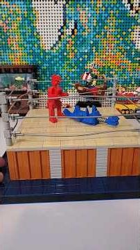 Lego MOC Boxing Ring (featuring the Rock 'Em Sock 'Em Robots) #lego #legotoys #legomoc #moclego