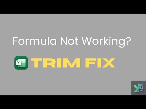 TRIM Formula in Excel | Remove Extra Spaces (Fix Formula Not Working)