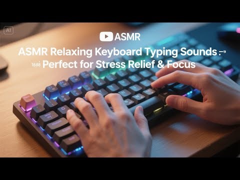 ASMR Relaxing Keyboard Typing Sounds ⌨️ Perfect for Stress Relief & Focus