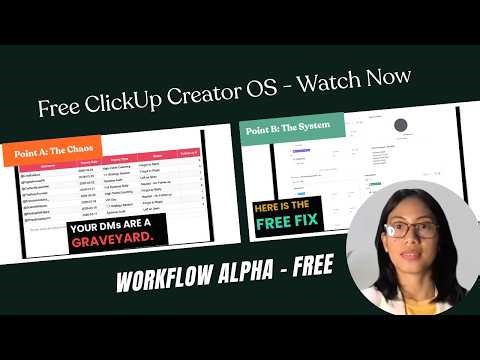 I Replaced 18 Spreadsheet Tabs With This Free Workflow System (ClickUp Tutorial)