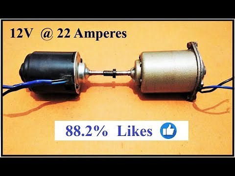 Free Energy Generator from 12V Motor 250W | For Wind Generators