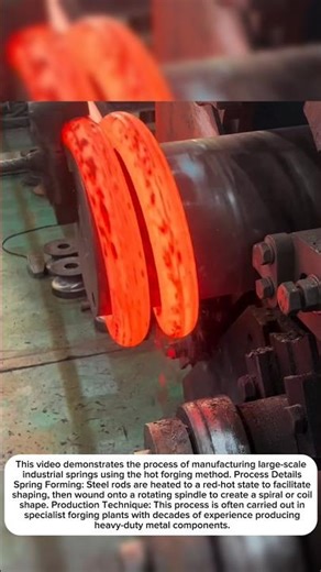 large-scale industrial spring manufacturing process#shortvideos #machinetechnology