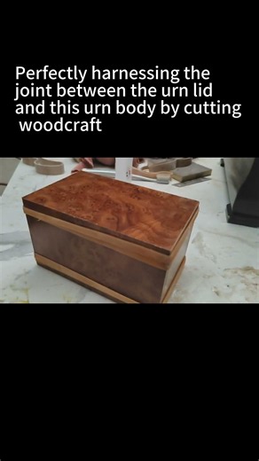 Precisely joint Semi Finished with Pet Urn Box Lid #crafts #ashes