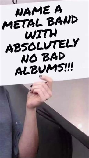 Name a Band with No Bad Albums? #music #heavymetal #screamformetal #youtubeshorts #rockshorts