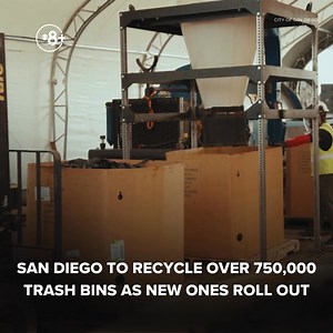 As the City of San Diego continues to roll out the new, gray trash bins to homeowners, the old black bins are being recycled, according to the city. In collaboration with Rehrig Pacific Company, a bin manufacturer, not only the black bins, but also the old blue recycling bins, collected from more than 225,000 households eligible for City trash pickup, will be given a second life. https://www.cbs8.com/article/news/local/city-of-san-diego-to-recycle-more-than-750000-containers-as-new-trash-bins-ro