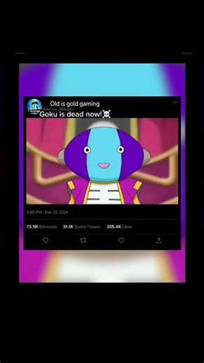 Goku punch zeno face