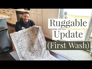 This happened after we washed our ruggable for the first time!