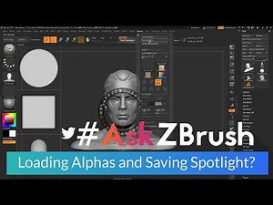 #AskZBrush: “How can I load Alphas into Spotlight then create a Spotlight *.ZSL file?”