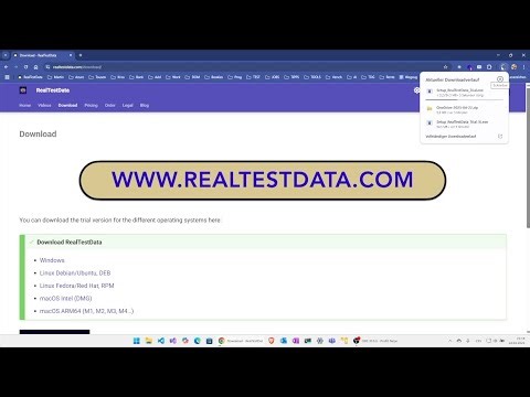 How to Download and Install RealTestData on Windows