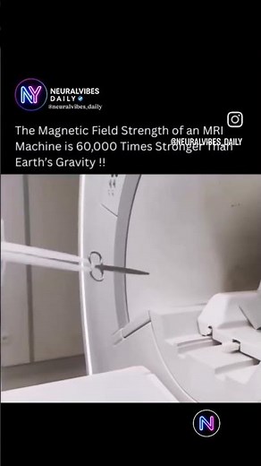 MRI Machine Power Explained – 30,000× Stronger Than a Fridge Magnet! 🧲😳 #shorts