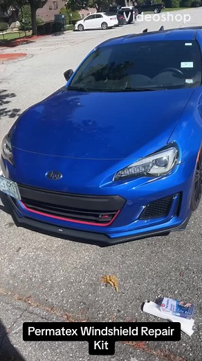 How to repair your windshield for small cracks #fyp #foryou #foryoupage #permatex #windshieldrepair