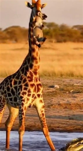 GIRAFFE VS. CROCODILES: The Most Unexpected Rescue (or Sacrifice?) 🦒🐊😱